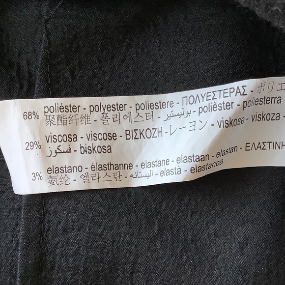 Zara dark gray flannel like cropped jacket Medium - Picture 10 of 13